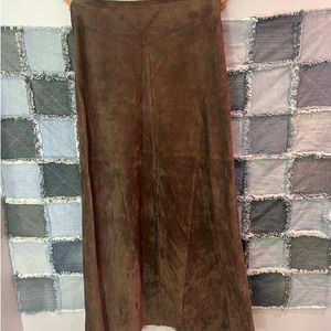 Vintage bebe Leather Maxi Skirt